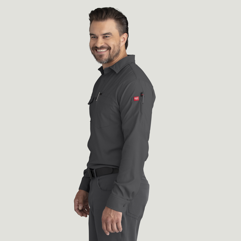 Men's Cooling Long Sleeve Work Shirt image number 7