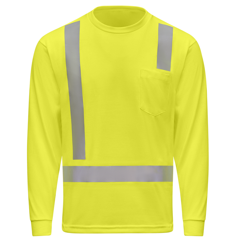 Hi-Visibility Long Sleeve Pocket T-Shirt - Type R Class 2 image number 1