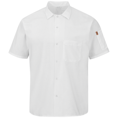 Men's Short Sleeve Cook Shirt with OilBlok + MIMIX®