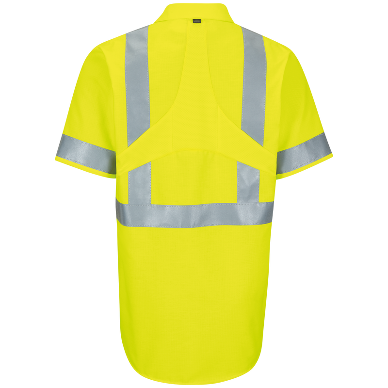 Short Sleeve Hi-Visibility Ripstop Work Shirt with MIMIX™ + OilBlok, Type R Class 2 image number 2