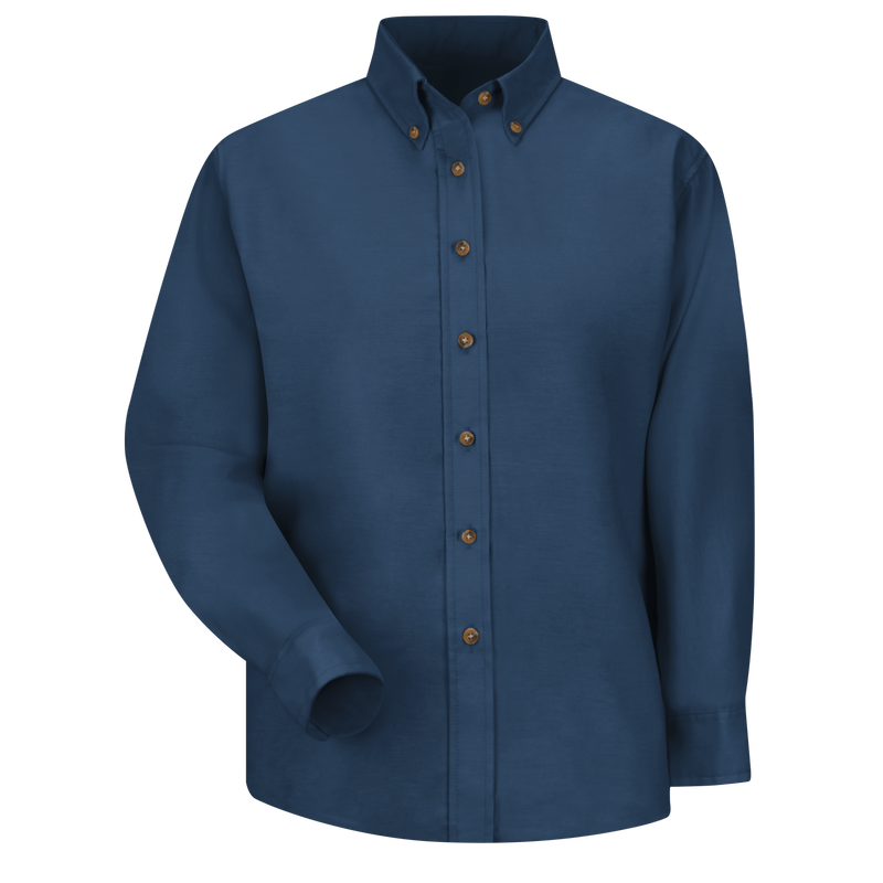 Women's Long Sleeve Poplin Dress Shirt image number 1