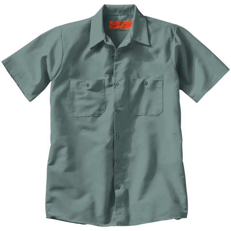 Men's Short Sleeve Industrial Work Shirt image number 9