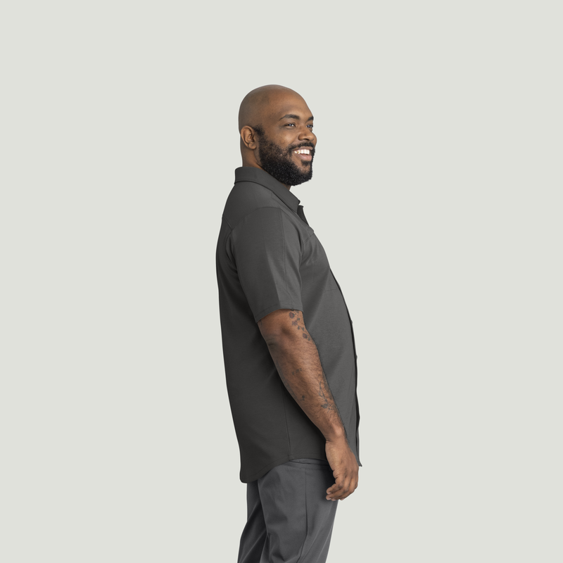 Men's Snap Front Jersey Short Sleeve Work Shirt image number 4