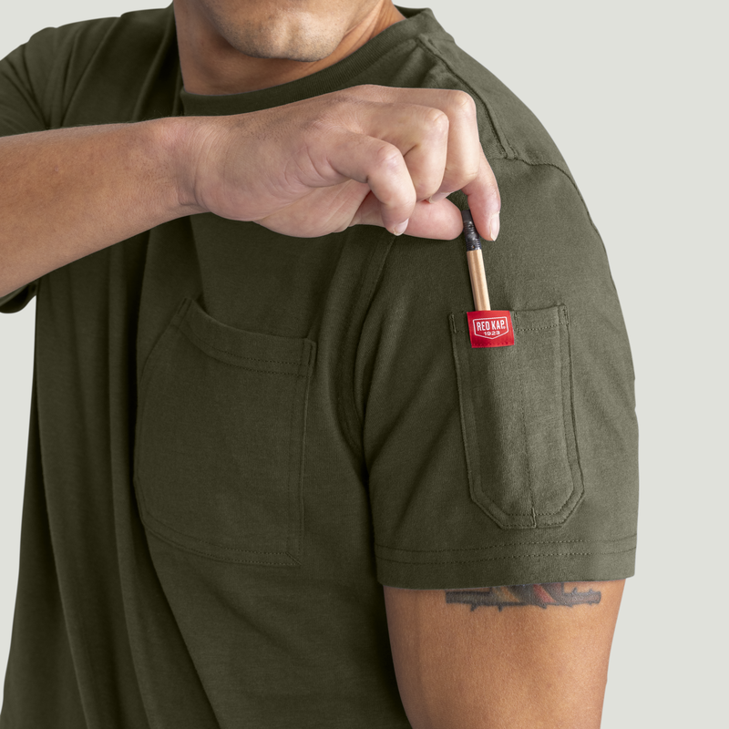 Men's Slim Fit Cotton Pocket T-Shirt image number 13