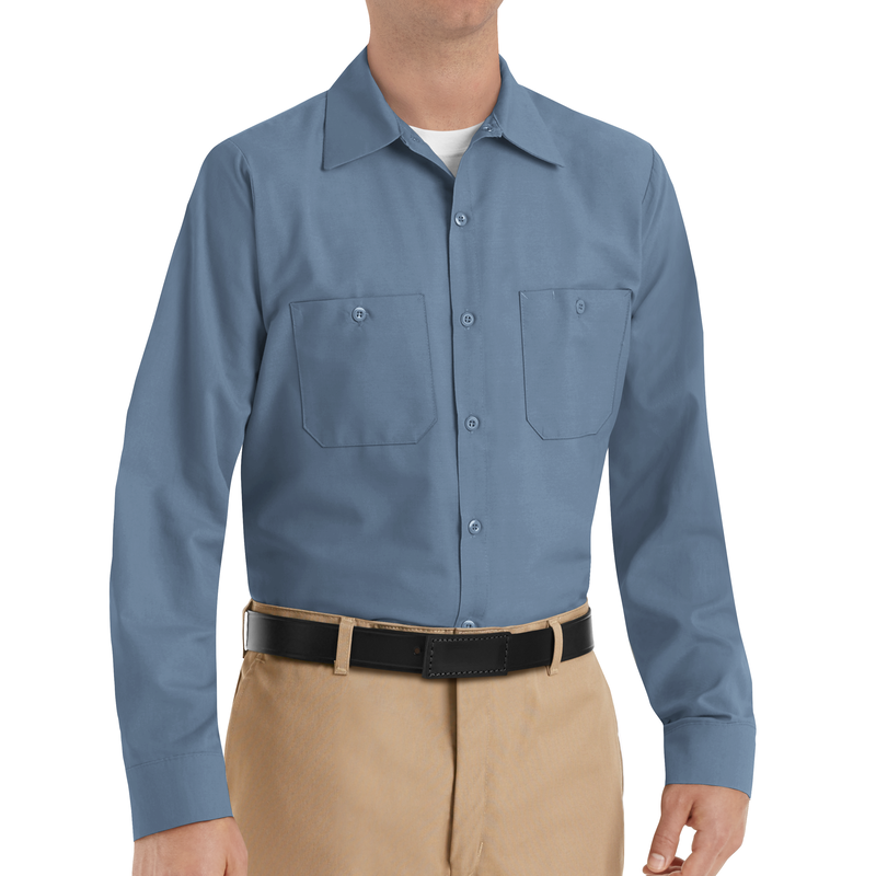Men's Long Sleeve Industrial Work Shirt image number 3