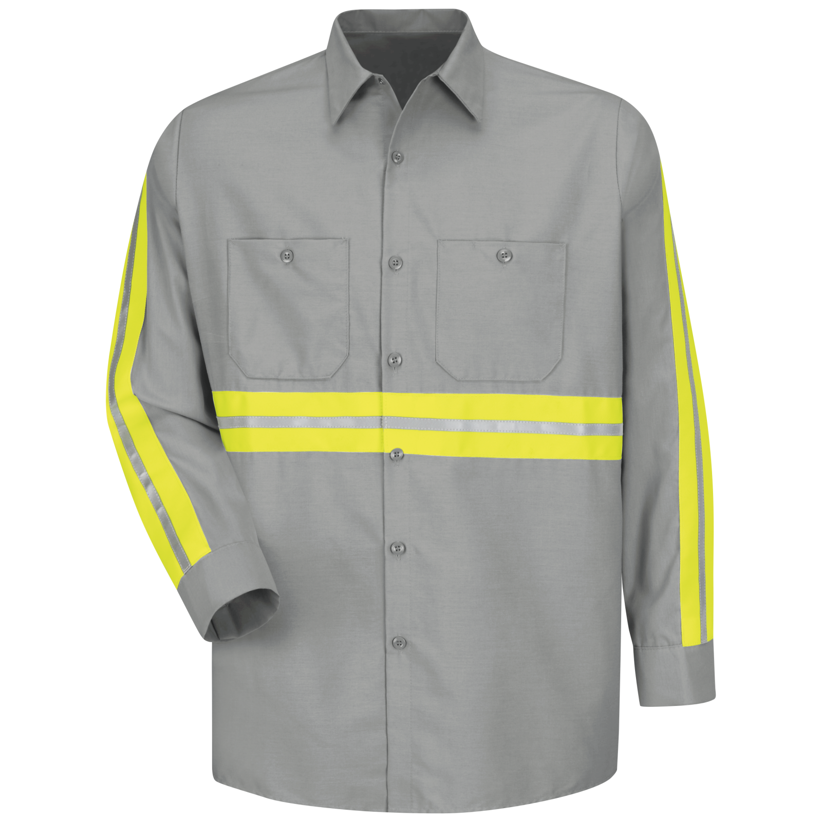 Red Kap Enhanced Visibility Reflective Lined Heavyweight Parka Navy Work Jacket