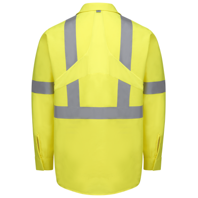 Long Sleeve Hi-Visibility Ripstop Work Shirt with MIMIX® + OilBlok, Type R Class 2