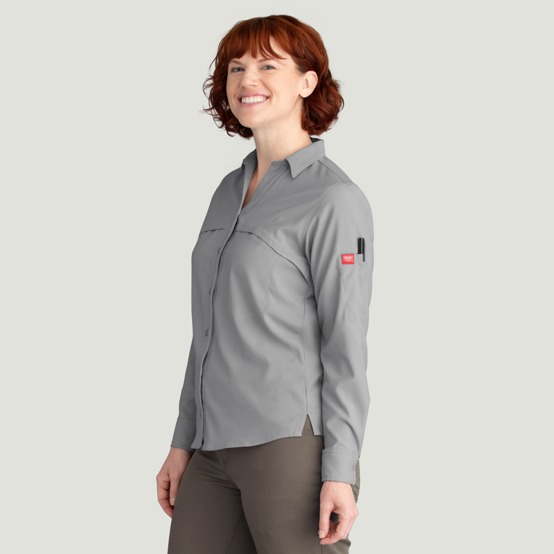大好き Cooling Women's Long Kap® Red | Shirt Work Sleeve Clothing