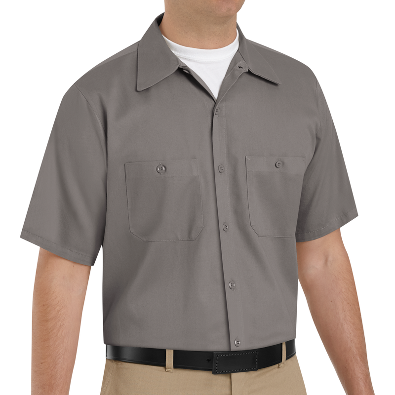 Men's Short Sleeve Wrinkle-Resistant Cotton Work Shirt | Red Kap®