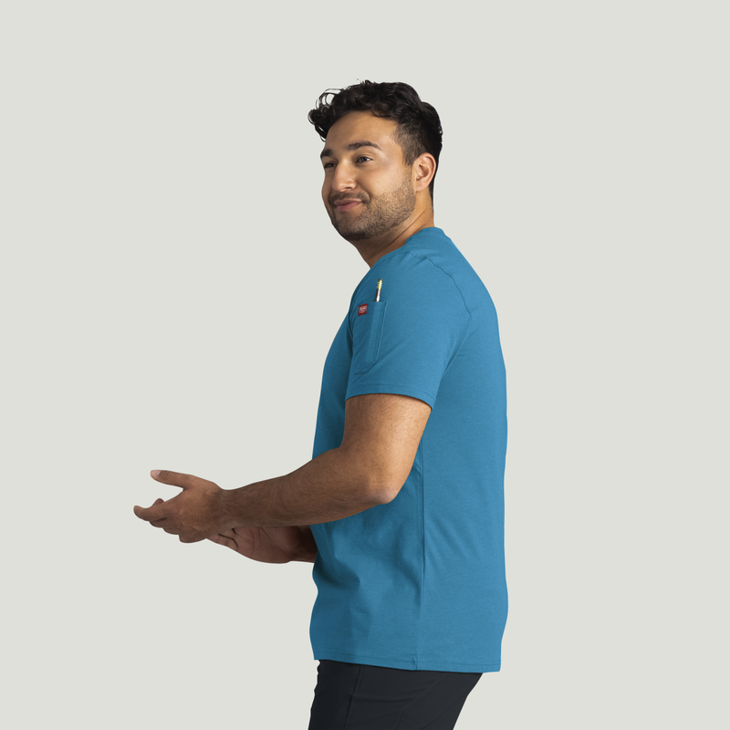 Men's Short Sleeve Midweight Slim Fit Performance Tee image number 7