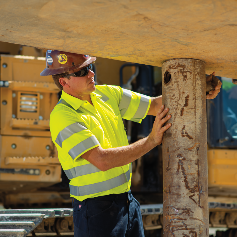 Short Sleeve Hi-Visibility Ripstop Work Shirt with MIMIX® + OilBlok, Type R Class 3 image number 3