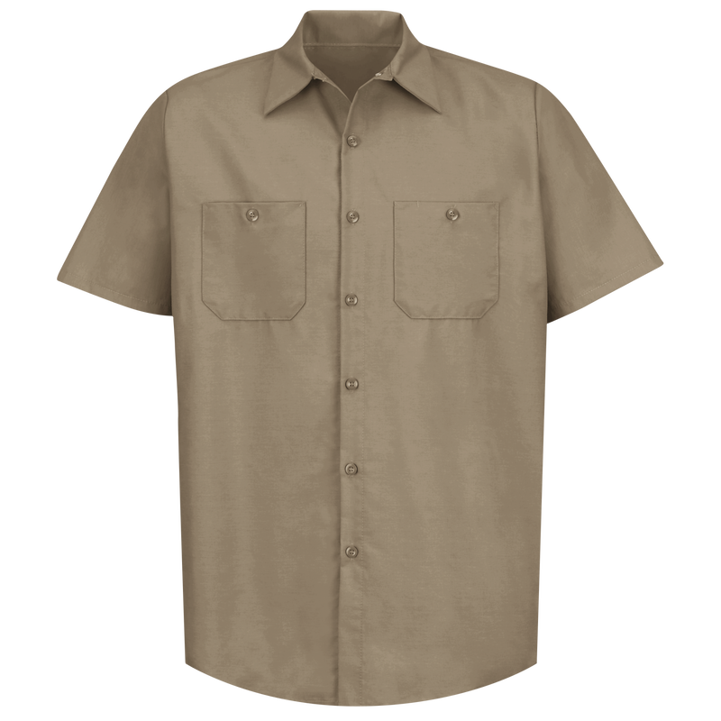 Men's Short Sleeve Industrial Work Shirt image number 1