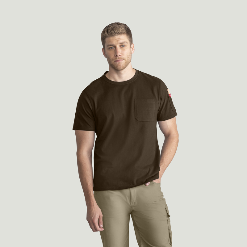 Men's Short Sleeve Heavyweight Slim Fit Cotton T-Shirt image number 5