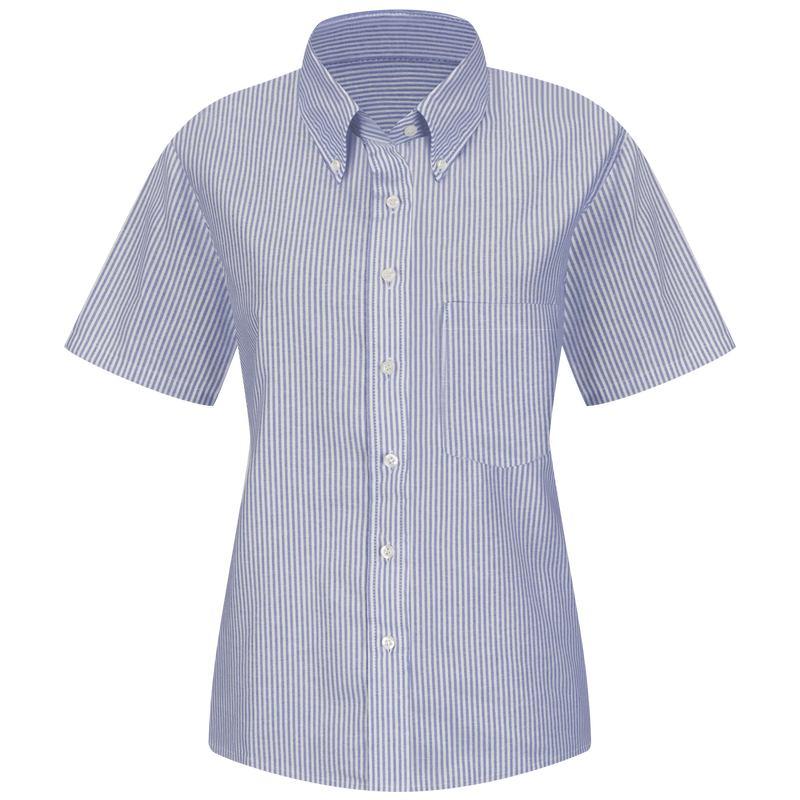 Women's Short Sleeve Executive Oxford Dress Shirt image number 1