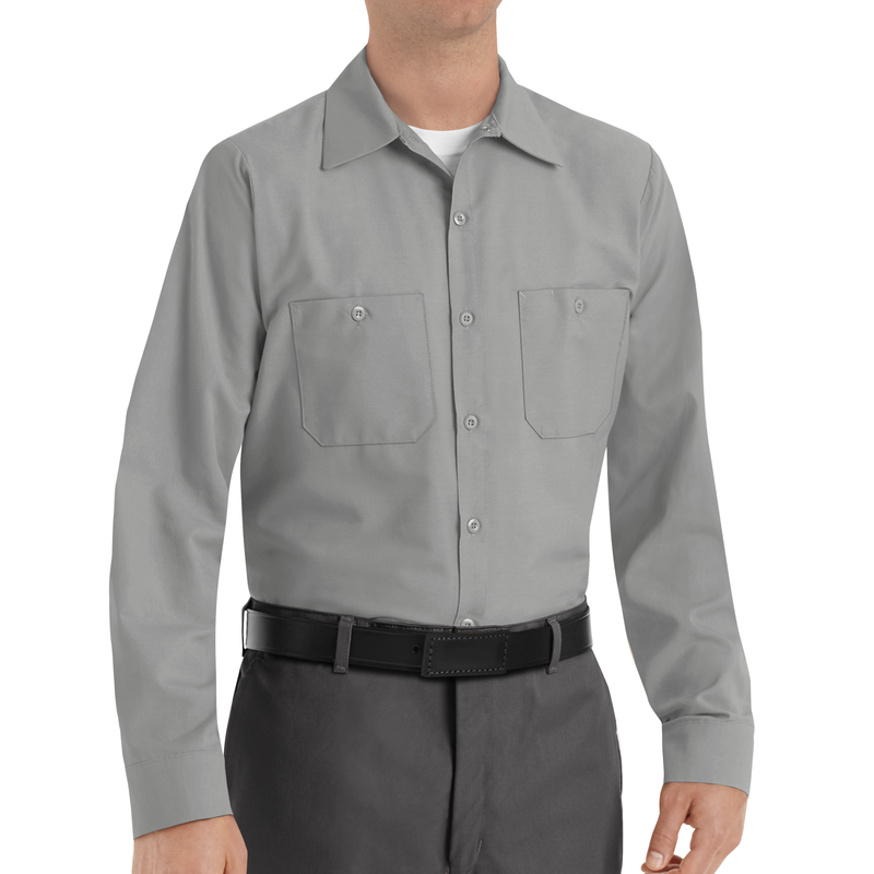 Men's Long Sleeve Industrial Work Shirt image number 3