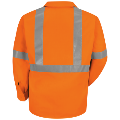 Men's Hi-Visibility Orange Long Sleeve Work Shirt - Type R, Class 2