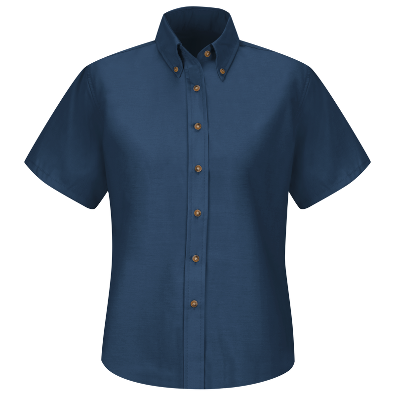 Women's Short Sleeve Poplin Dress Shirt image number 1