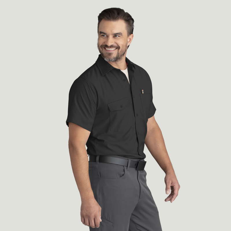 Men's Cooling Short Sleeve Work Shirt image number 8