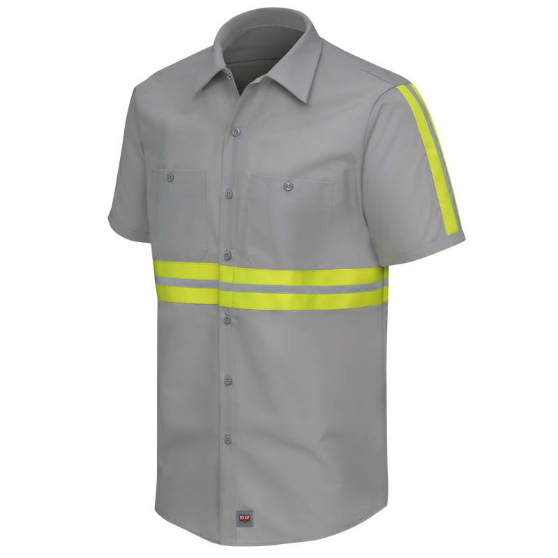 Short Sleeve Enhanced Visibility Industrial&nbsp;Work Shirt image number 8