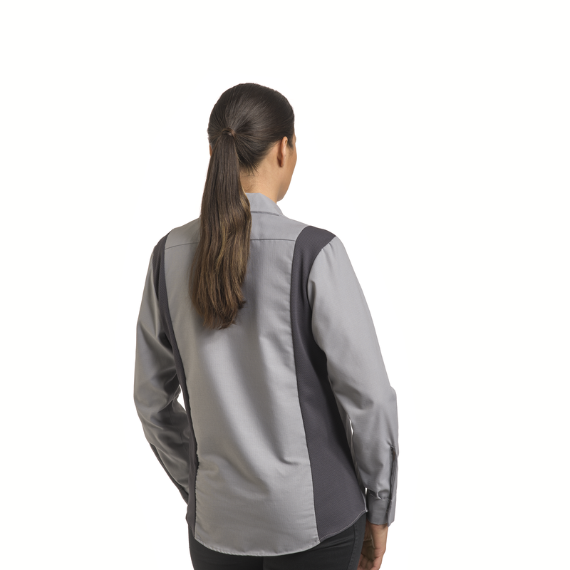 Women's Long Sleeve Performance Plus Shop Shirt with OilBlok Technology image number 4