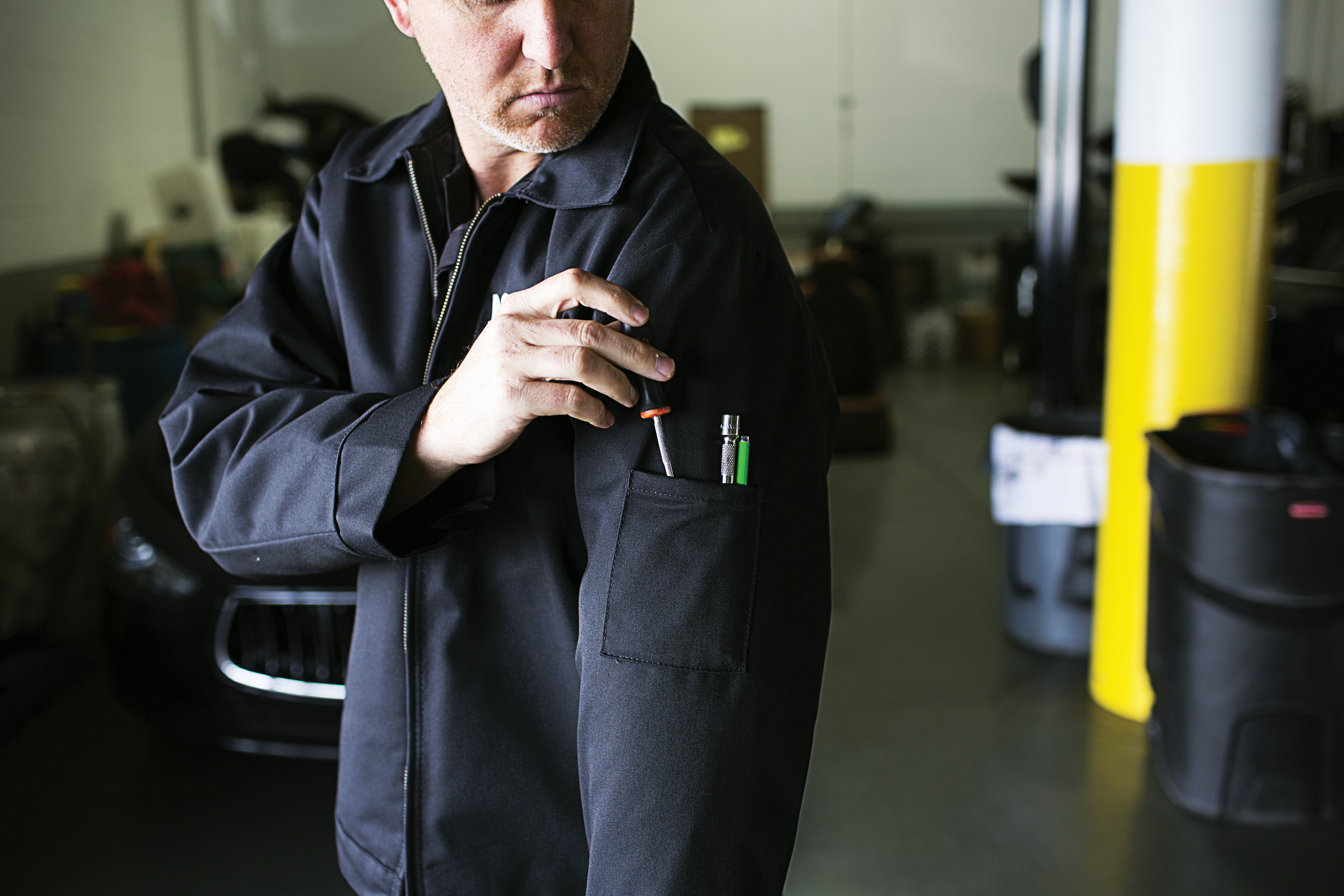 red kap slash pocket jacket