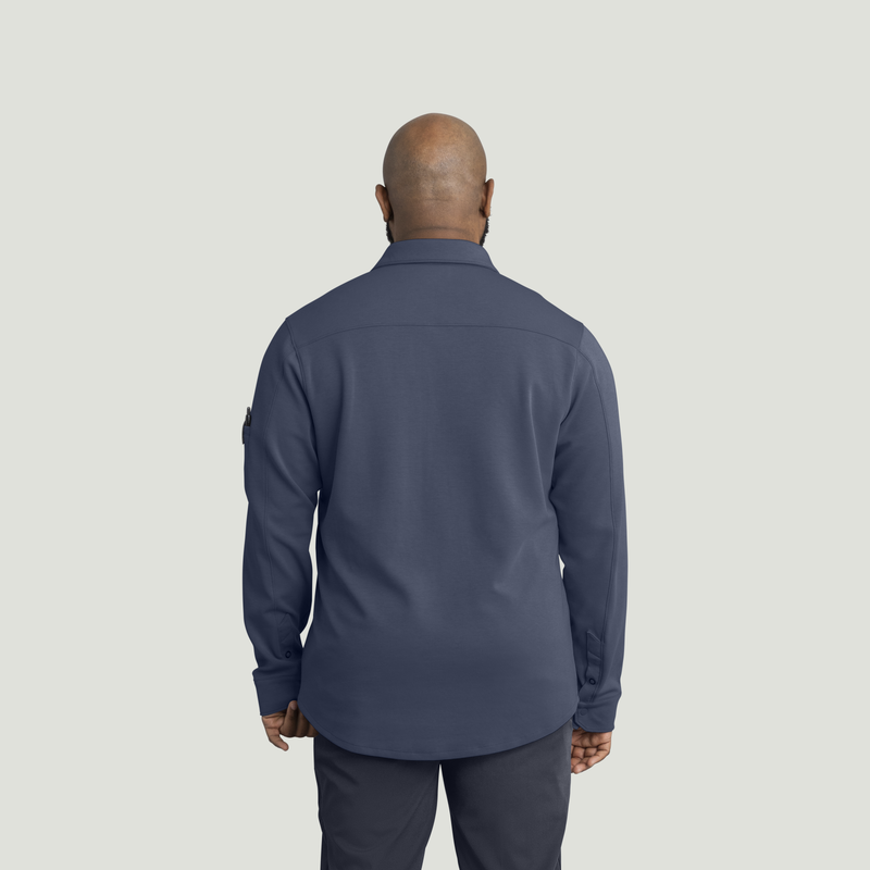 Men's Snap Front Jersey Long Sleeve Work Shirt image number 6