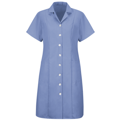 Women's Button-Front Short Sleeve Dress