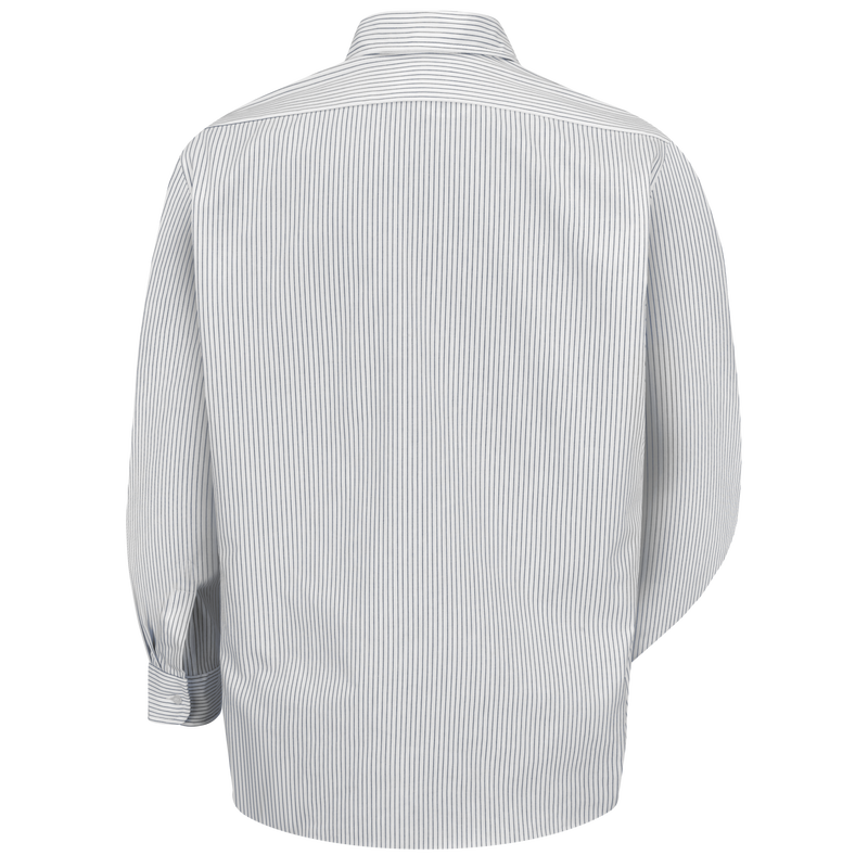 Men's Long Sleeve Striped Dress Uniform Shirt image number 1
