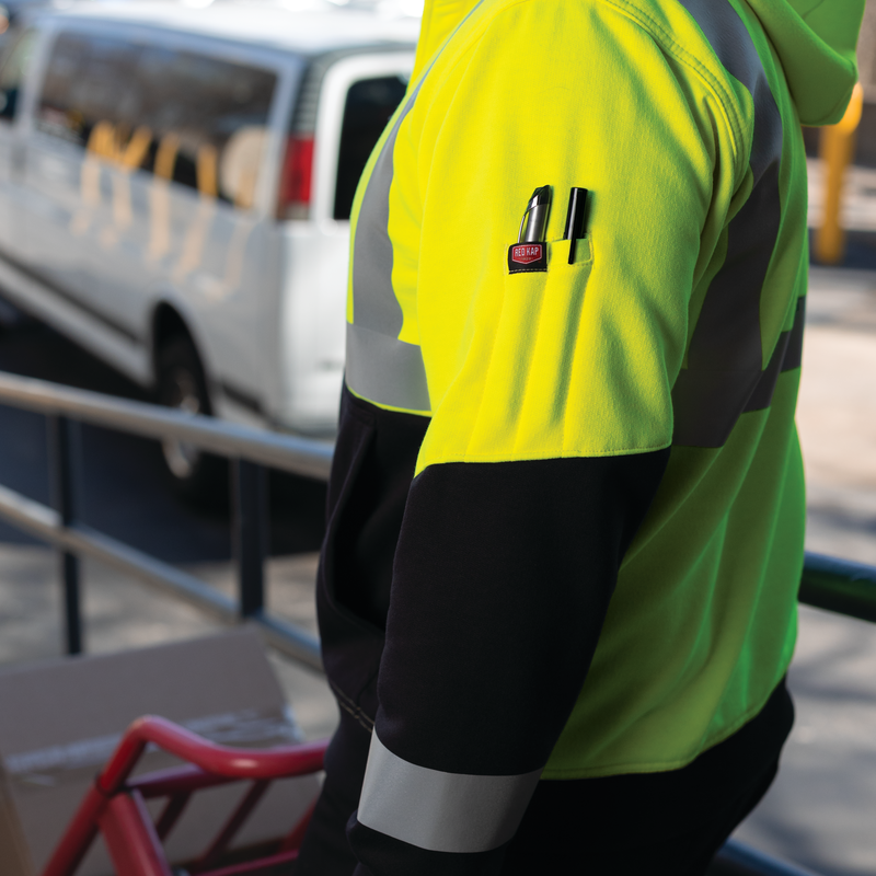 Hi Visibility Performance Work Hoodie Type R Class 2 Red Kap