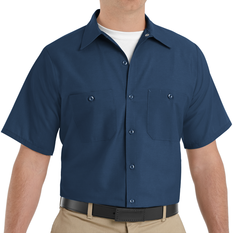 Men's Short Sleeve Industrial Work Shirt image number 3