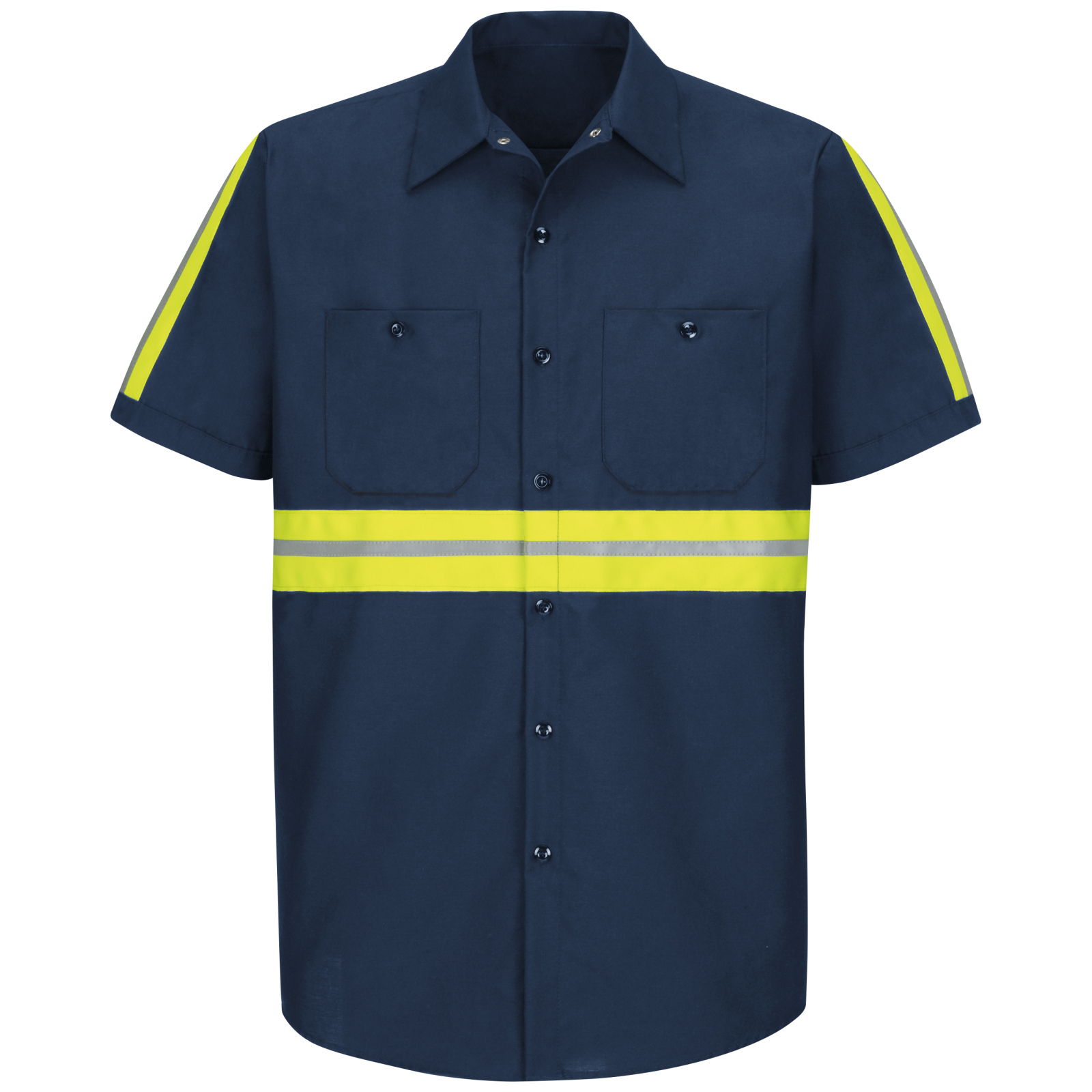 button up work shirts with reflective stripes