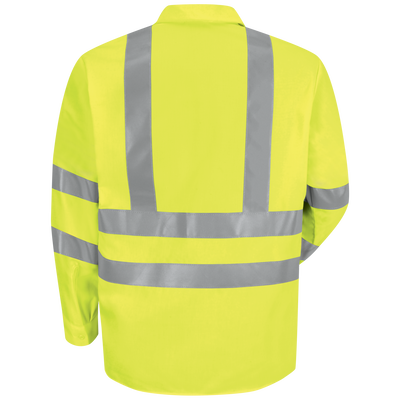 Men's Hi-Visibility Long Sleeve Work Shirt - Type R, Class 3