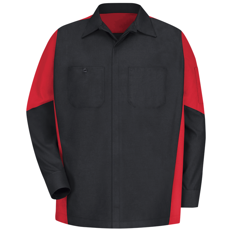 Men's Long Sleeve Two-Tone Crew Shirt image number 1
