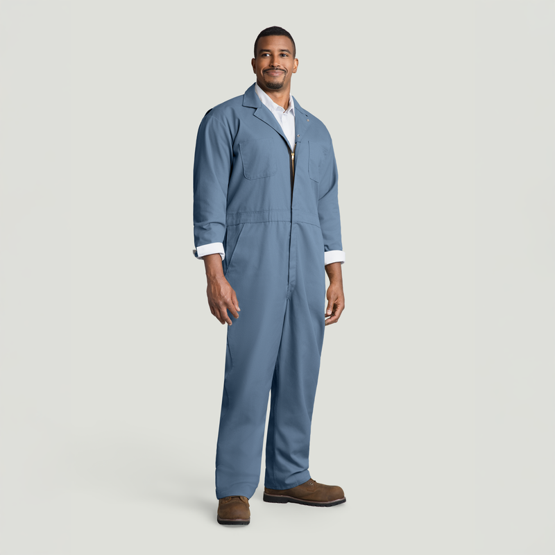 Twill Action Back Coverall with Chest Pockets image number 3