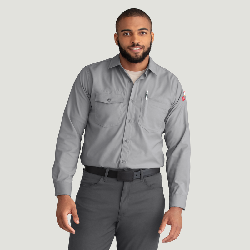 Dickies short sleeve work shirt in charcoal grey | ASOS