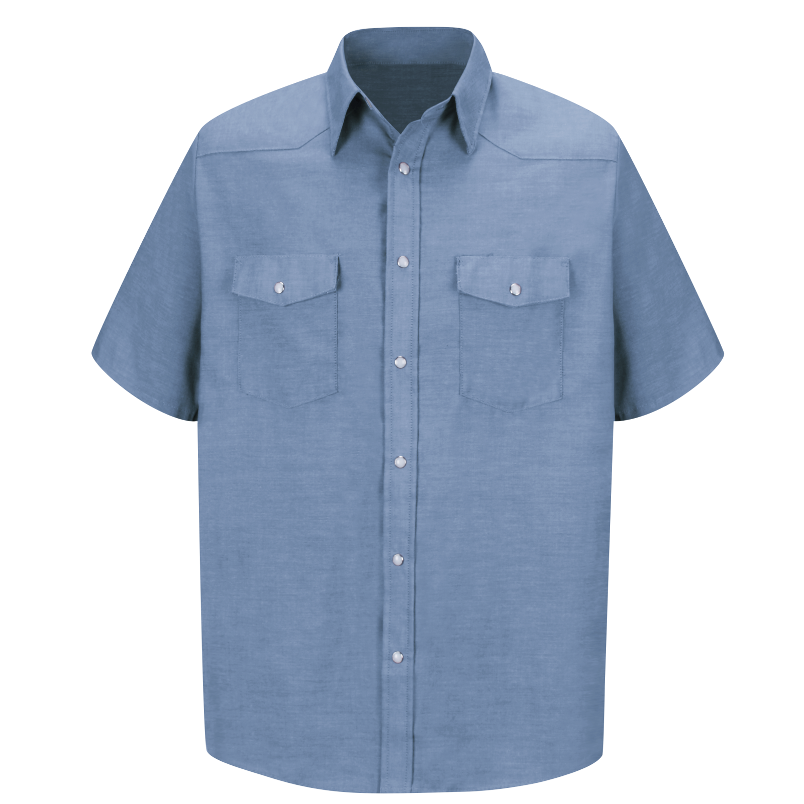 Men S Short Sleeve Deluxe Western Style Shirt Red Kap