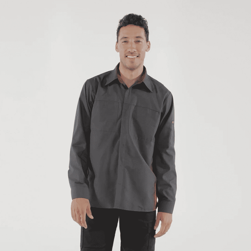 Men's Long Sleeve Performance Plus Shop Shirt with OilBlok Technology image number 7