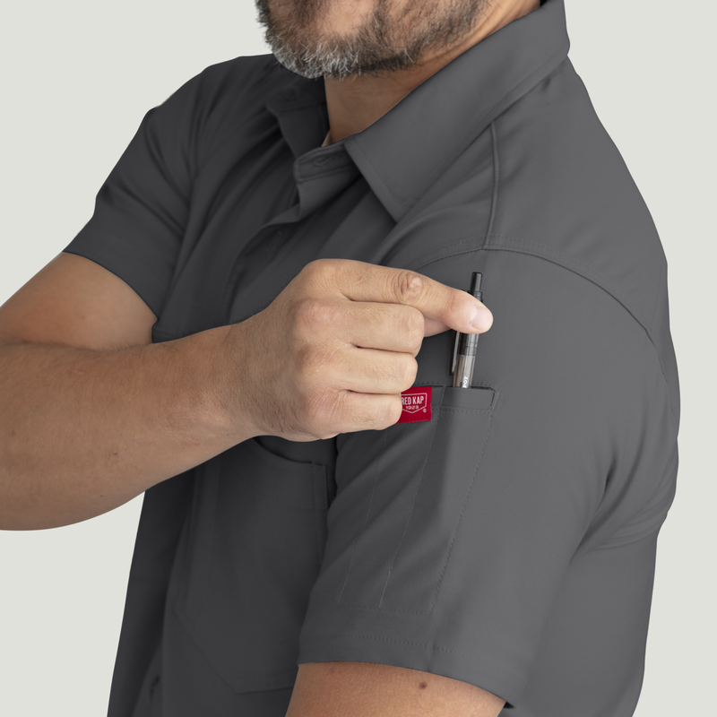 Men's Cooling Short Sleeve Work Shirt image number 15