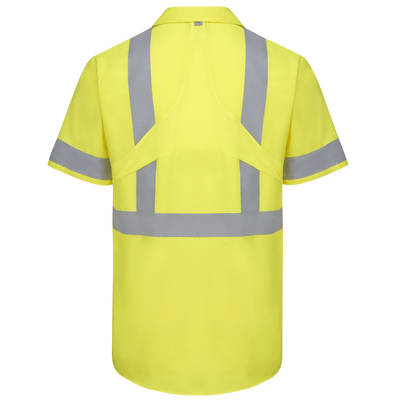 Short Sleeve Hi-Visibility Ripstop Work Shirt with MIMIX® + OilBlok, Type R Class 2