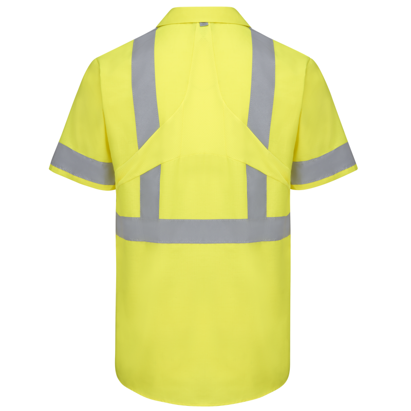 Short Sleeve Hi-Visibility Ripstop Work Shirt with MIMIX® + OilBlok, Type R Class 2 image number 1