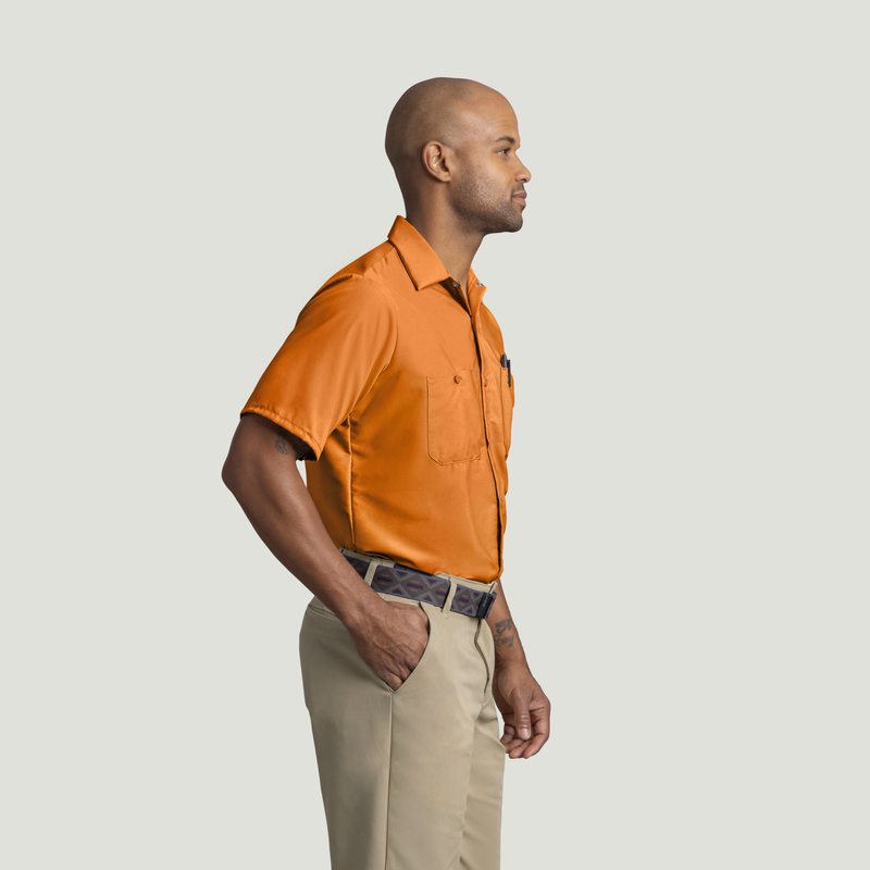Men's Short Sleeve Industrial Work Shirt image number 4