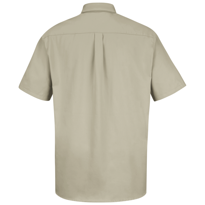 Men's Short Sleeve Cotton Contrast Dress Shirt image number 1