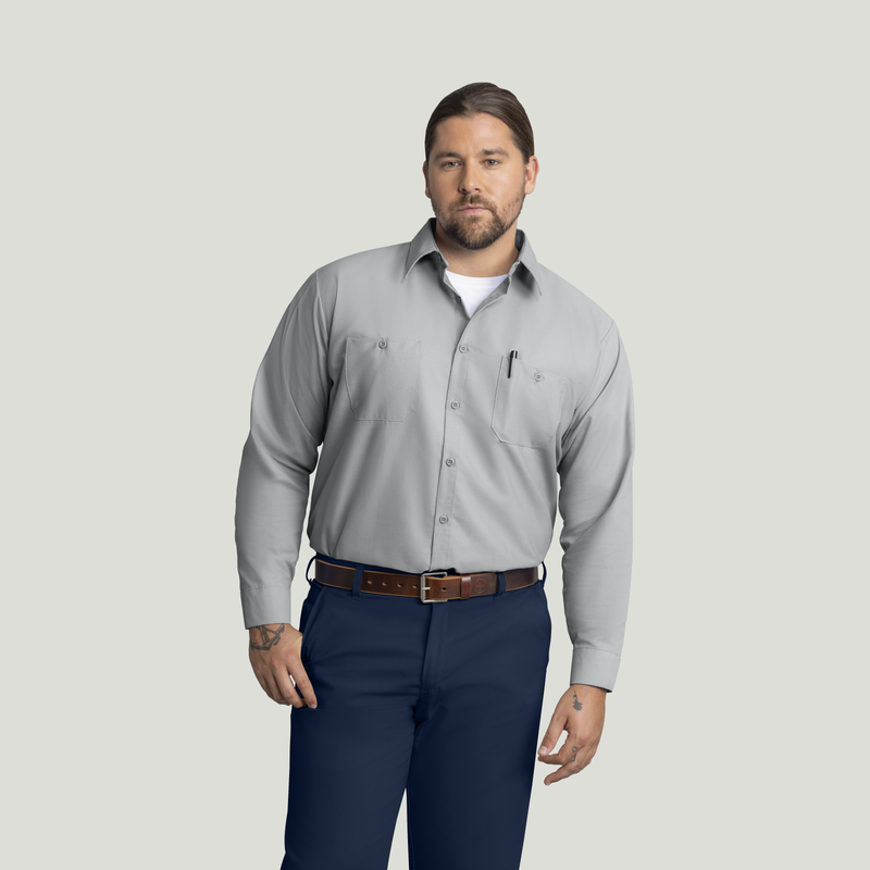 Men's Long Sleeve Work Shirt with MIMIX&reg; image number 1