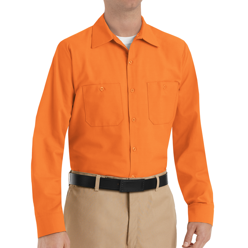 Men's Long Sleeve Industrial Work Shirt image number 3