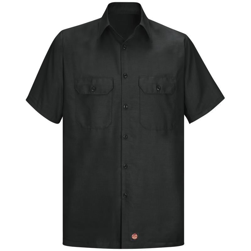 Men's Short Sleeve Solid Rip Stop Shirt image number 1