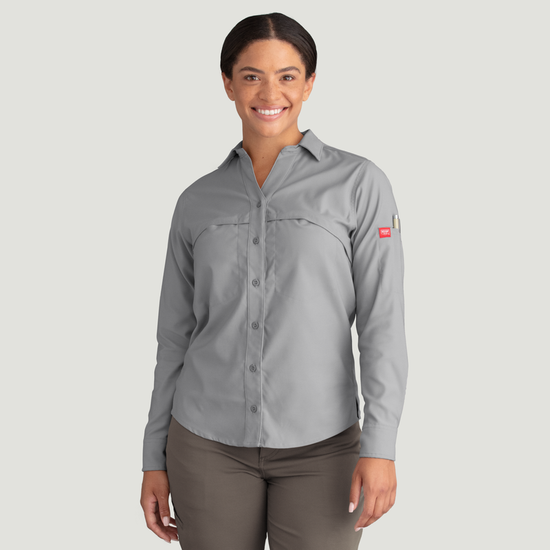 Women's Cooling Long Sleeve Work Shirt image number 6