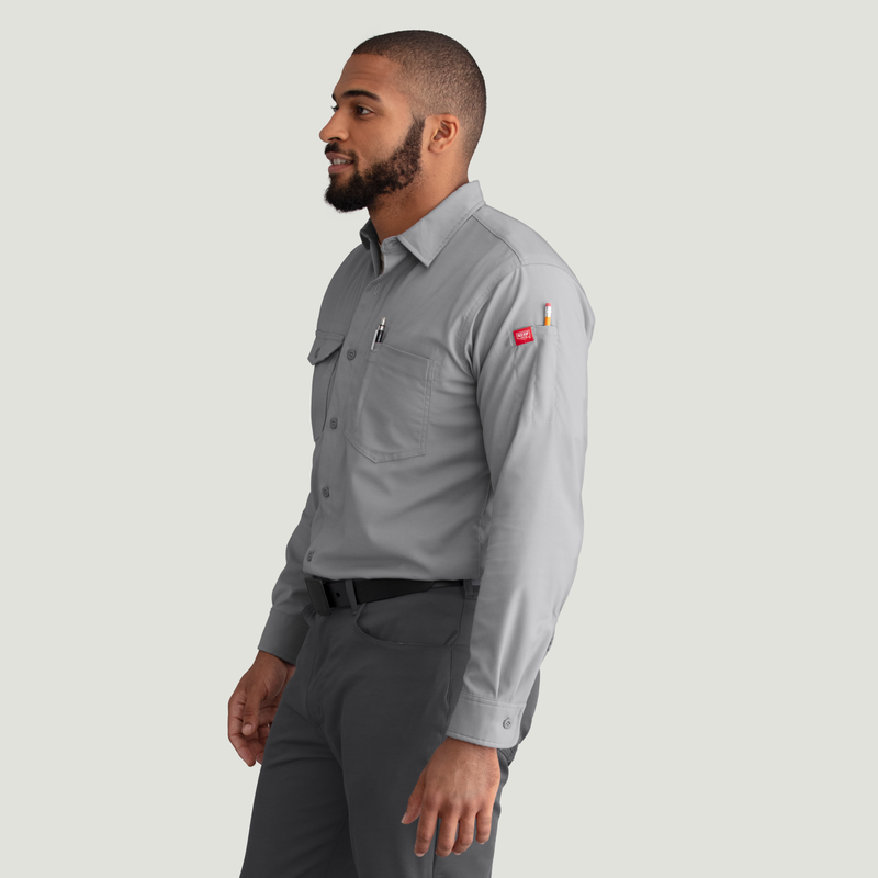 Men's Cooling Long Sleeve Work Shirt image number 3
