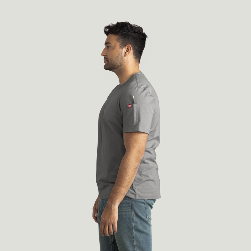 Men's Short Sleeve Midweight Slim Fit Performance Tee image number 6