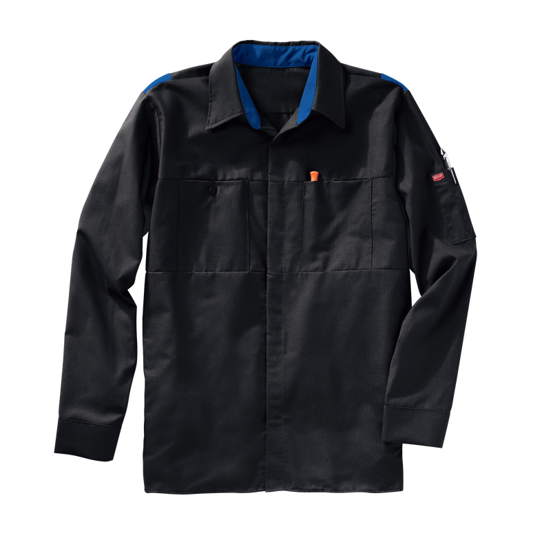 Men's Long Sleeve Performance Plus Shop Shirt with OilBlok Technology image number 4