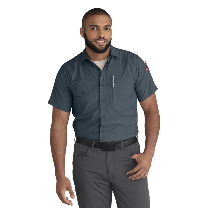 Men's Cooling Short Sleeve Work Shirt image number 4